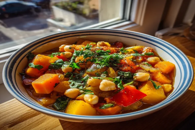 Moroccan Pumpkin & Chickpea Stew – Cozy Vegan Dinner