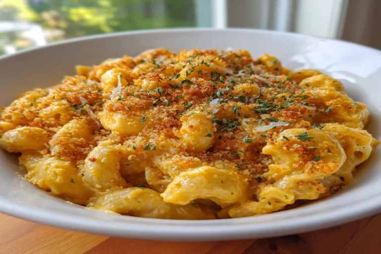 Gourmet Baked Mac and Cheese with a Crunch – Creamy, Crispy, and Irresistible