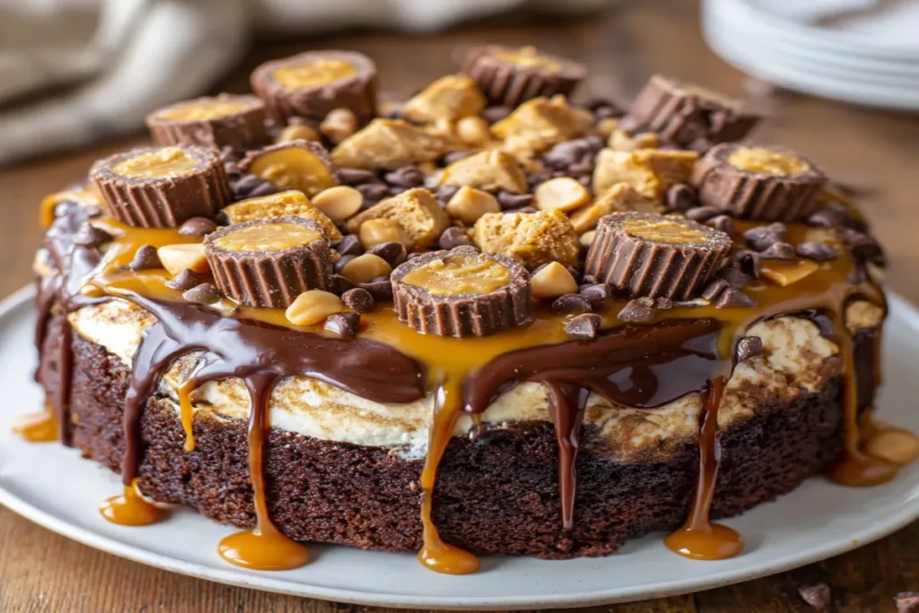 Reese’s Peanut Butter Earthquake Cake