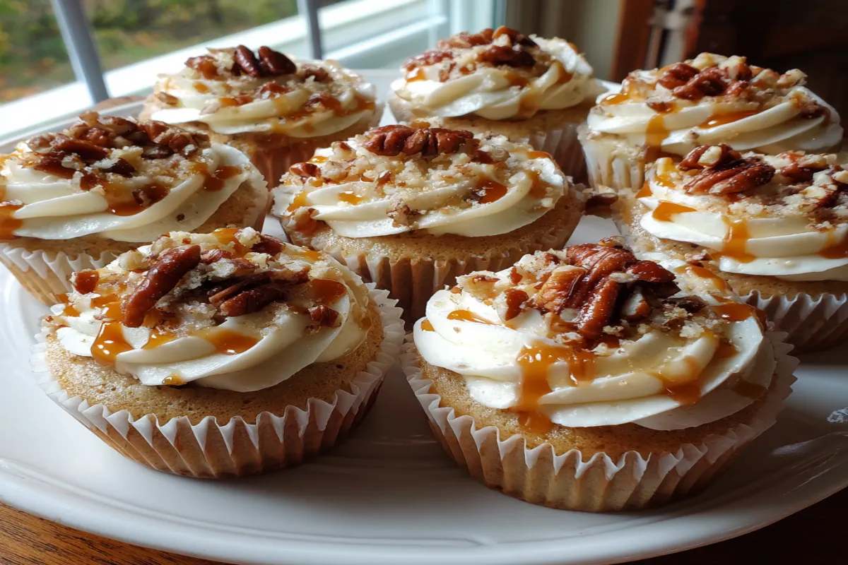 Butter Pecan Caramel Cupcakes