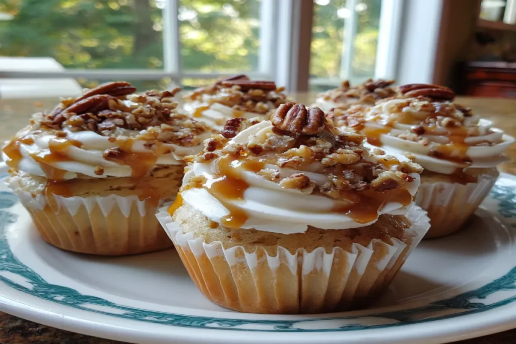 Butter Pecan Caramel Cupcakes