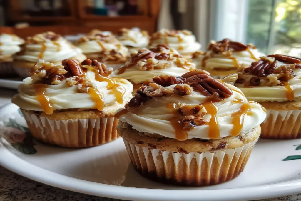 Butter Pecan Caramel Cupcakes