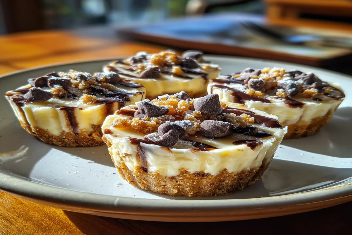 Mini Frozen Cannoli Cheesecake Bites | No-Bake Dessert