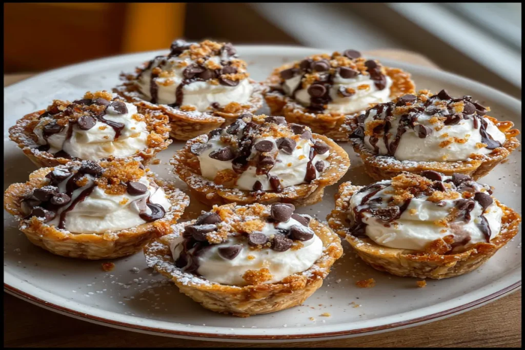 Mini Frozen Cannoli Cheesecake Bites | No-Bake Dessert