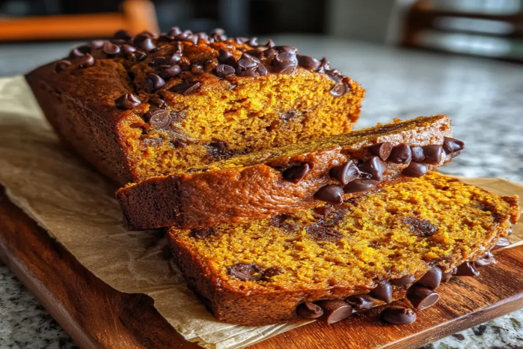 Best Chocolate Chip Pumpkin Bread