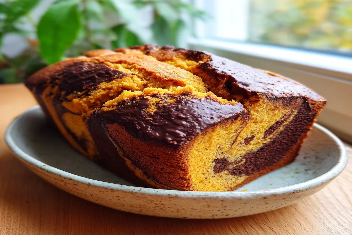 Vegan Pumpkin Marble Cake (with Optional Ganache): A Cozy Fall Dessert