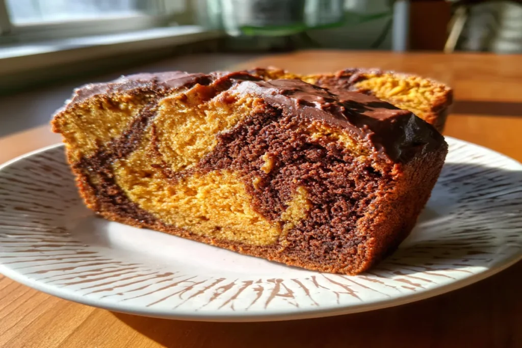 Vegan Pumpkin Marble Cake (with Optional Ganache): A Cozy Fall Dessert
