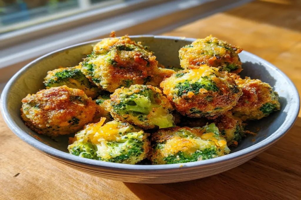 Crispy Air Fryer Broccoli Cheddar Poppers: Easy Bite-Sized Perfection