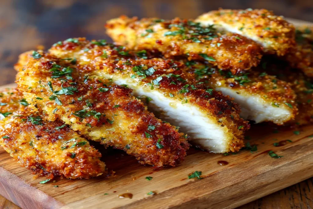 Crispy Air Fryer Honey Butter Garlic Chicken Tenders