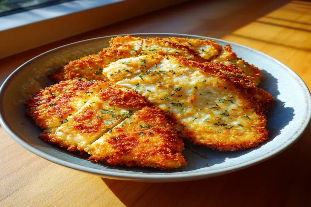 Crispy Air Fryer Parmesan Crusted Chicken