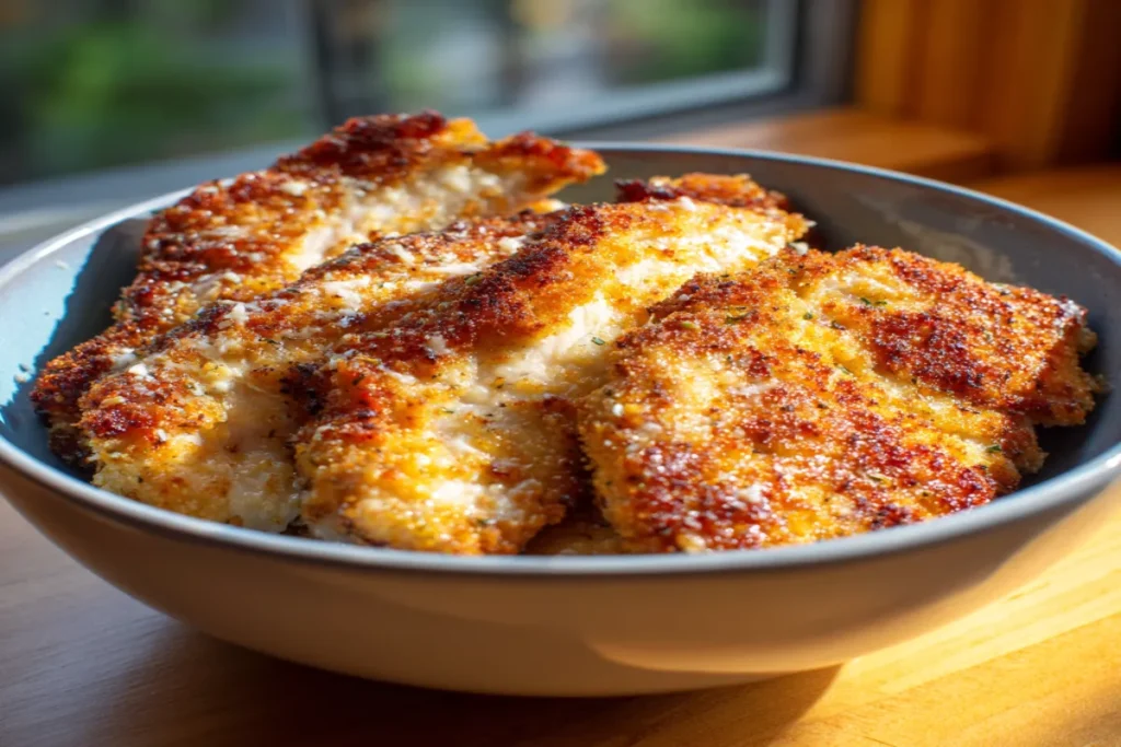 Crispy Air Fryer Parmesan Crusted Chicken