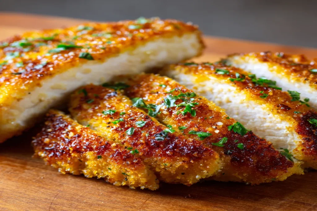 Crispy Air Fryer Parmesan Crusted Chicken