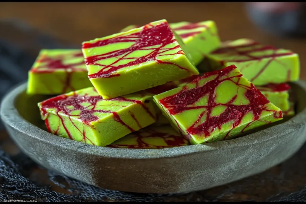 Halloween Zombie Vein Fudge