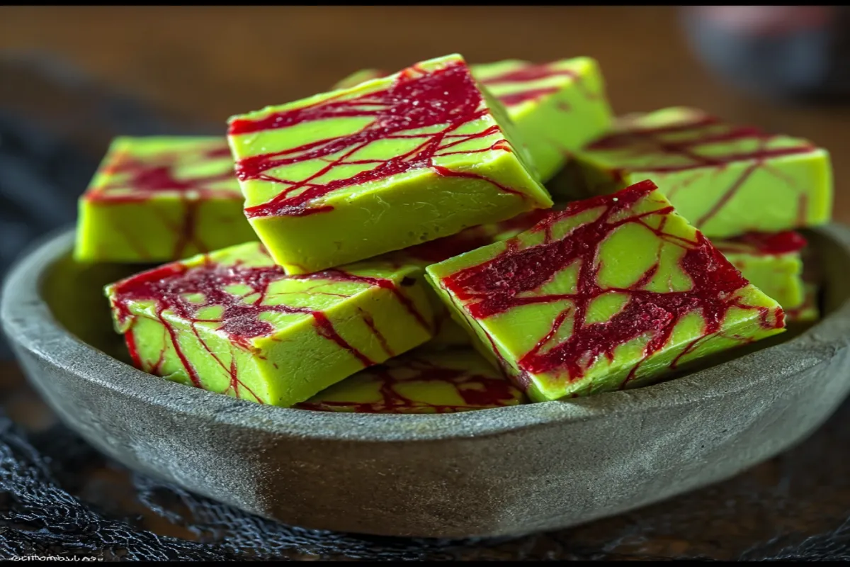 Halloween Zombie Vein Fudge