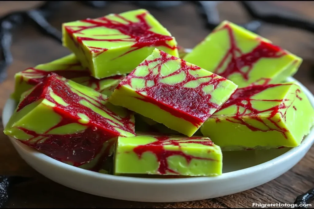 Halloween Zombie Vein Fudge