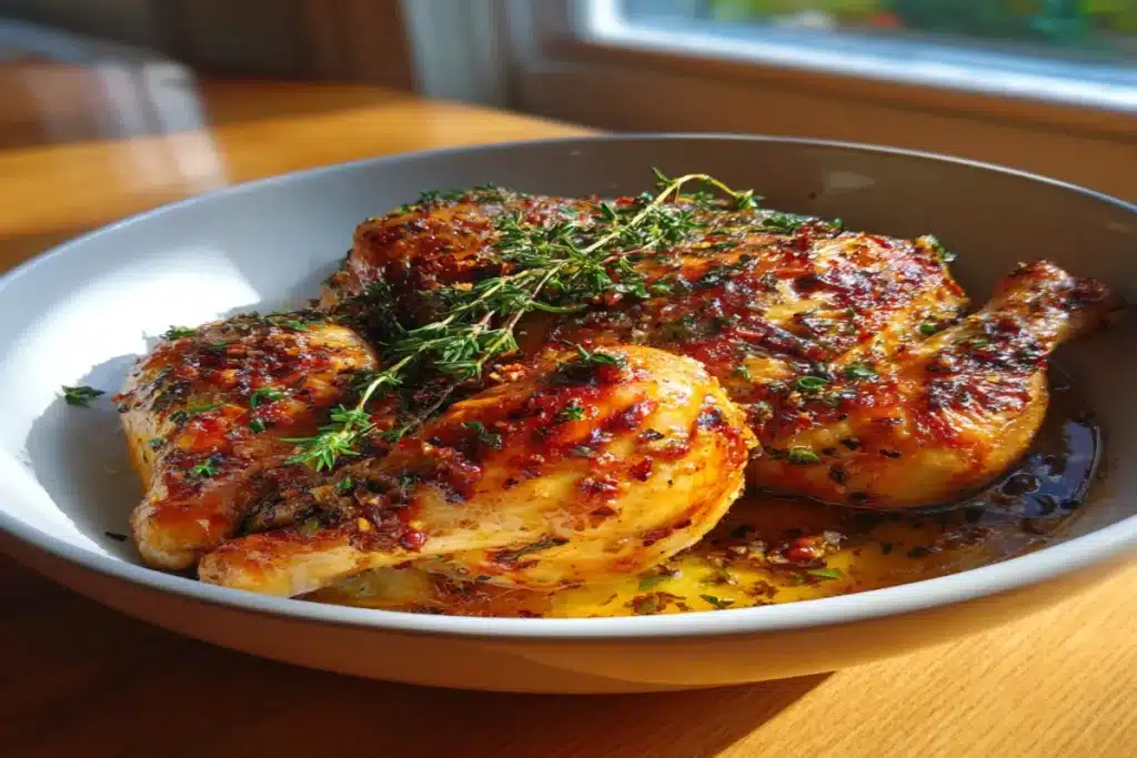 Oven-Roasted French Garlic Chicken – Elegant, Juicy & Simple