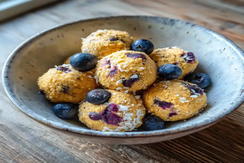 Lemon Blueberry Cottage Cheese Protein Bites – Healthy No-Bake Snack