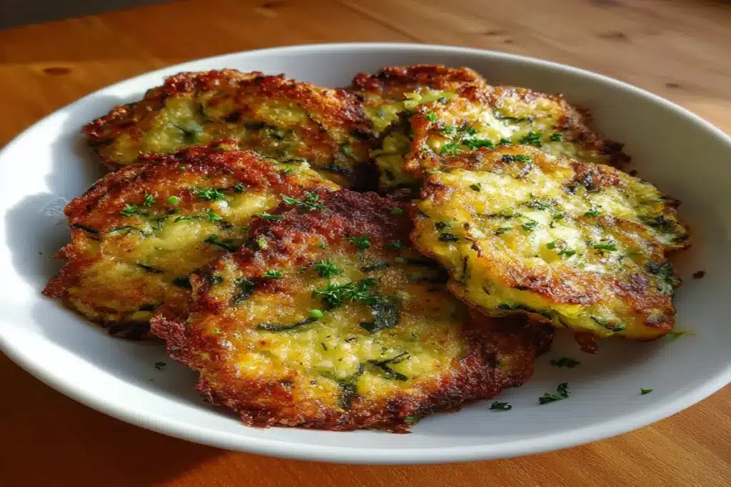 Crispy Zucchini Fritters – High Protein, Low Carb & Air Fryer Friendly