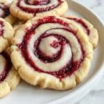 Buttery Raspberry Swirl Shortbread Cookie Recipe