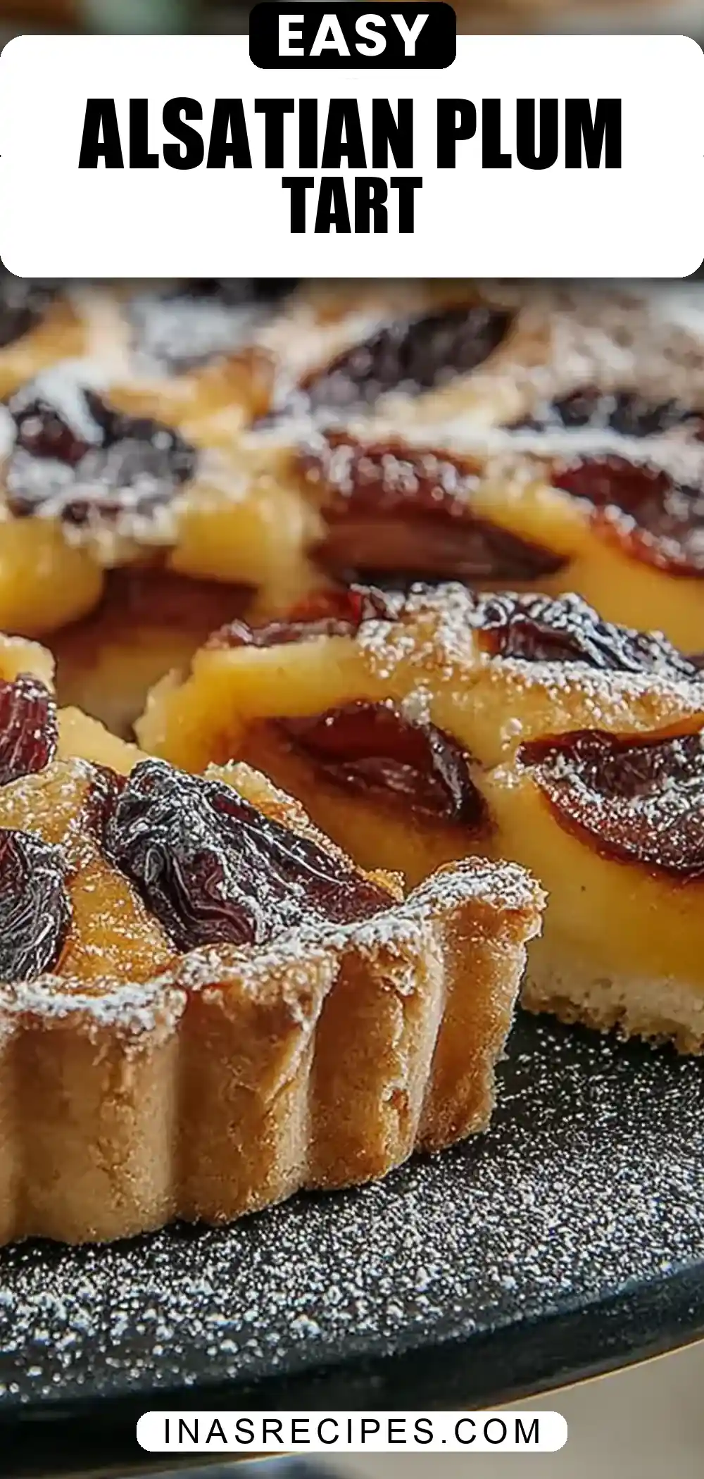 tarte aux prunes à l’alsacienne
