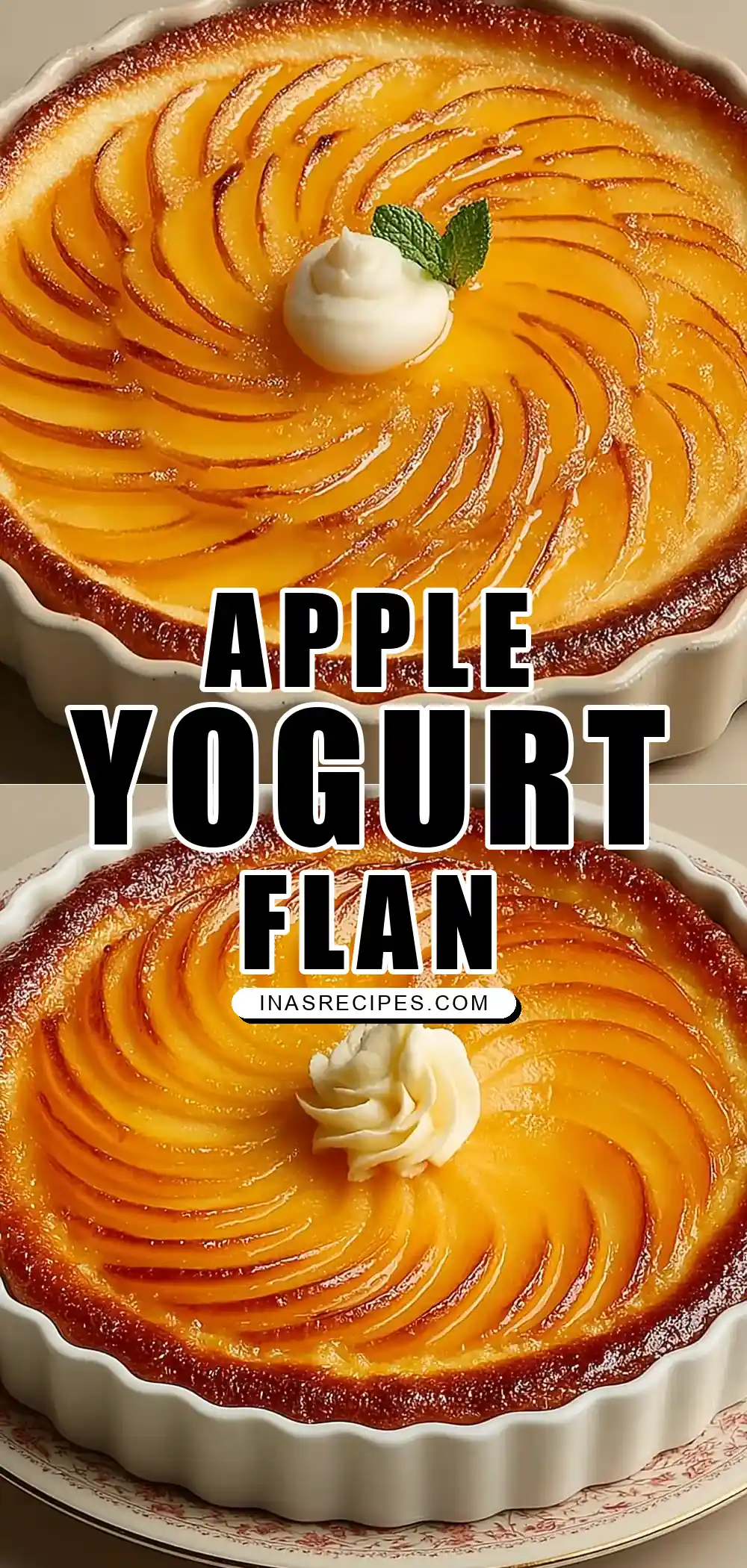 Flan aux Pommes et Yaourt