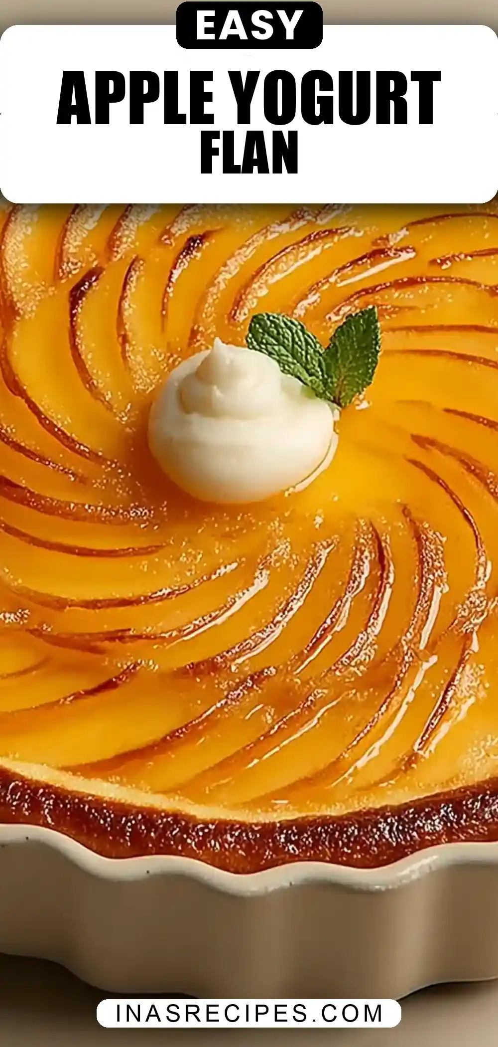Flan aux Pommes et Yaourt