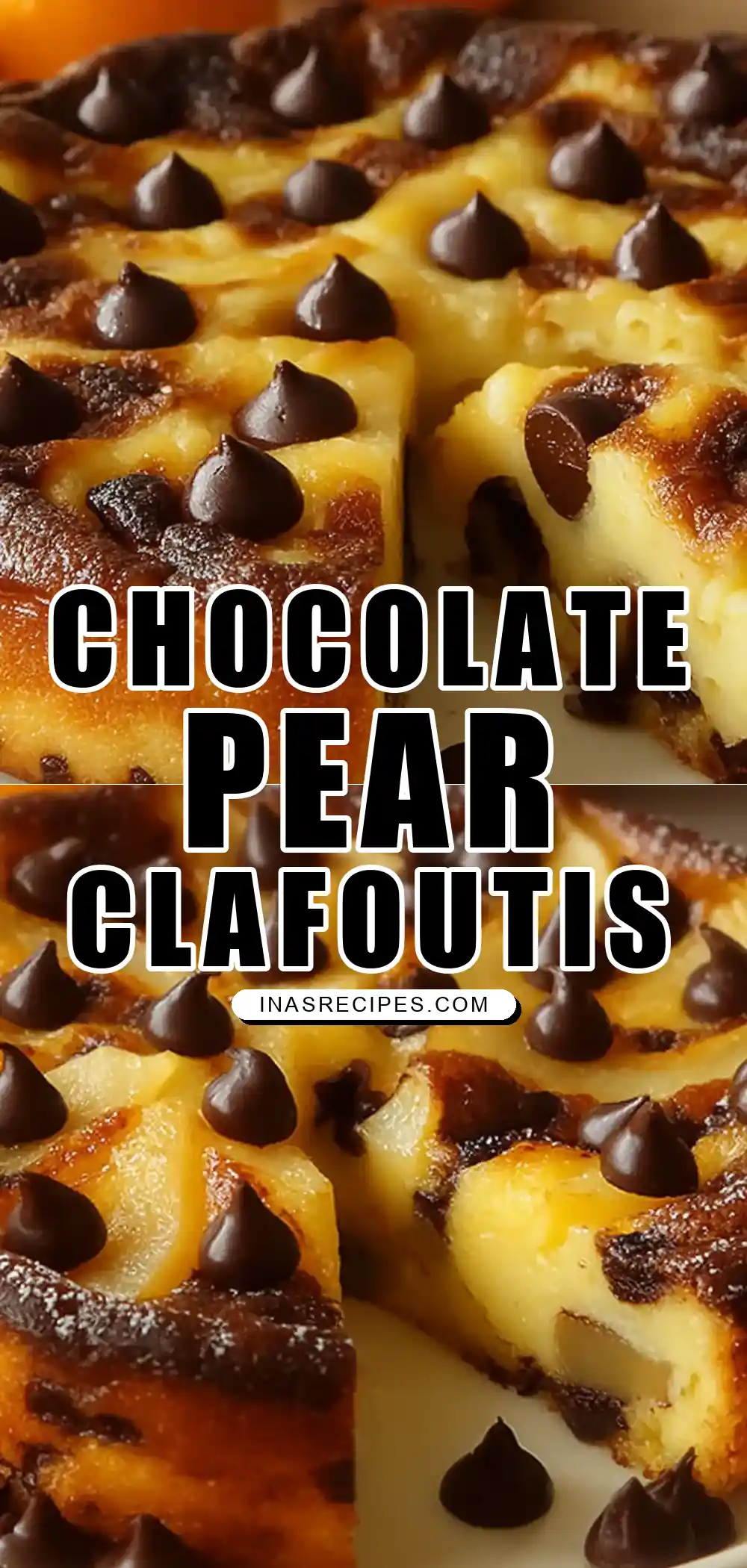 Clafoutis aux Poires et au Chocolat