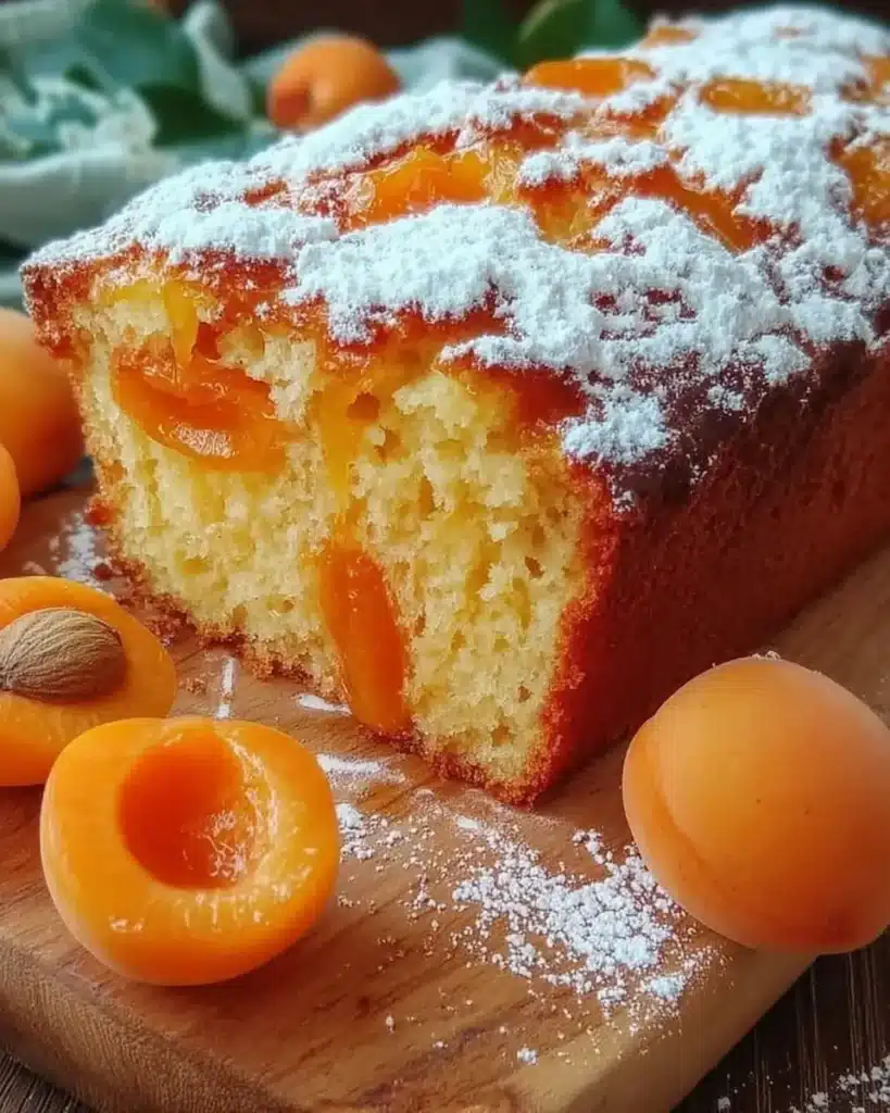 A delicious plate of Cake au Yaourt aux Abricots