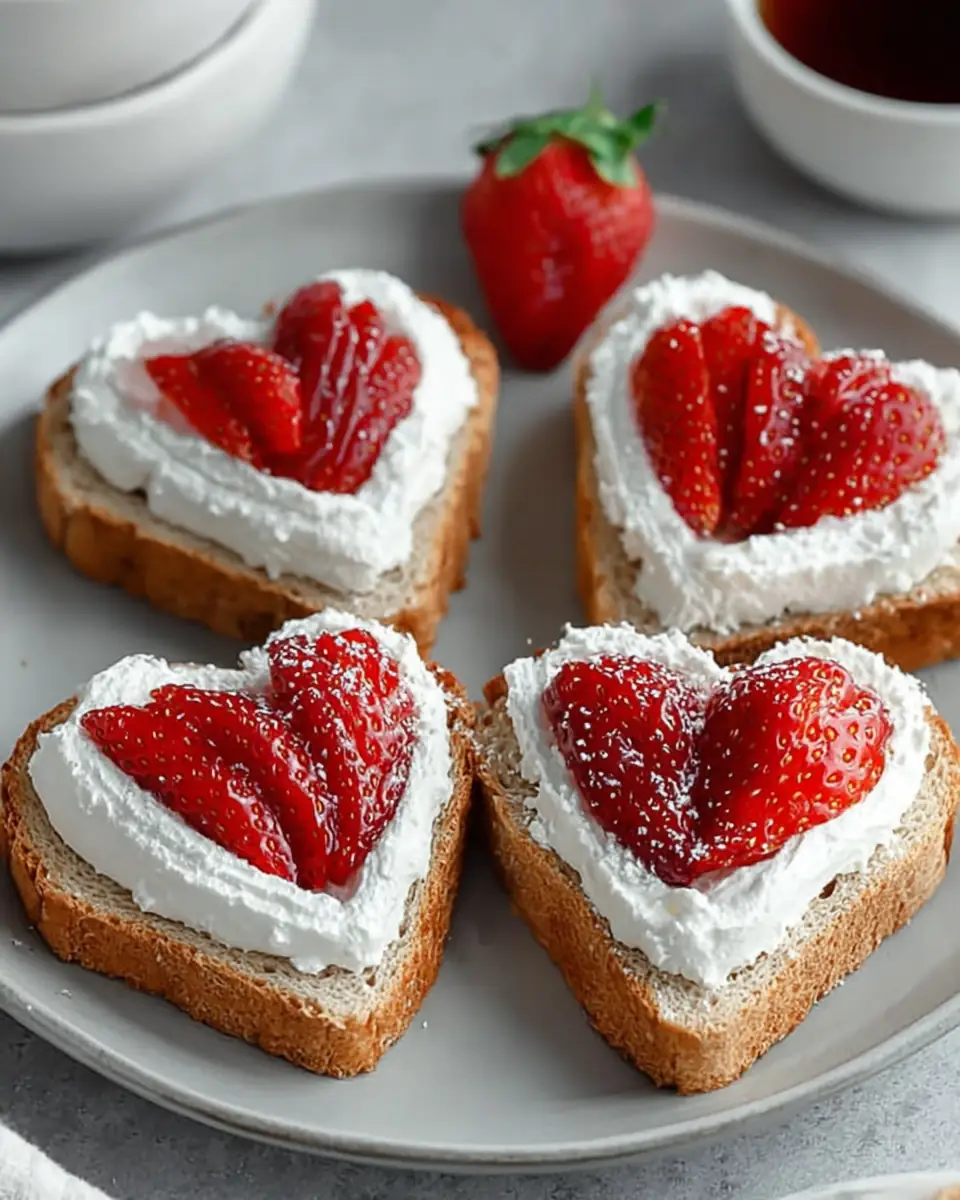 A delicious plate of Easy Strawberry Tea Sandwiches