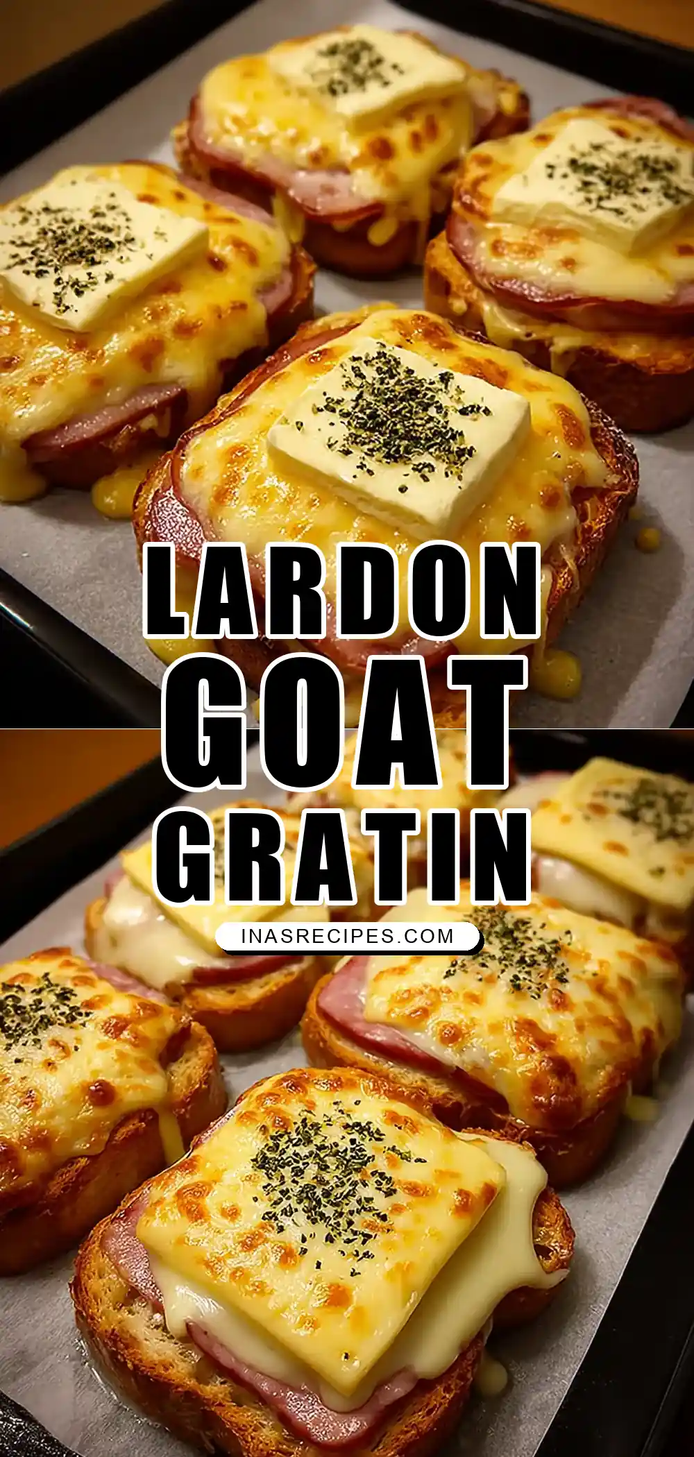 Croque-Monsieur Gratiné aux Lardons et Fromage de Chèvre