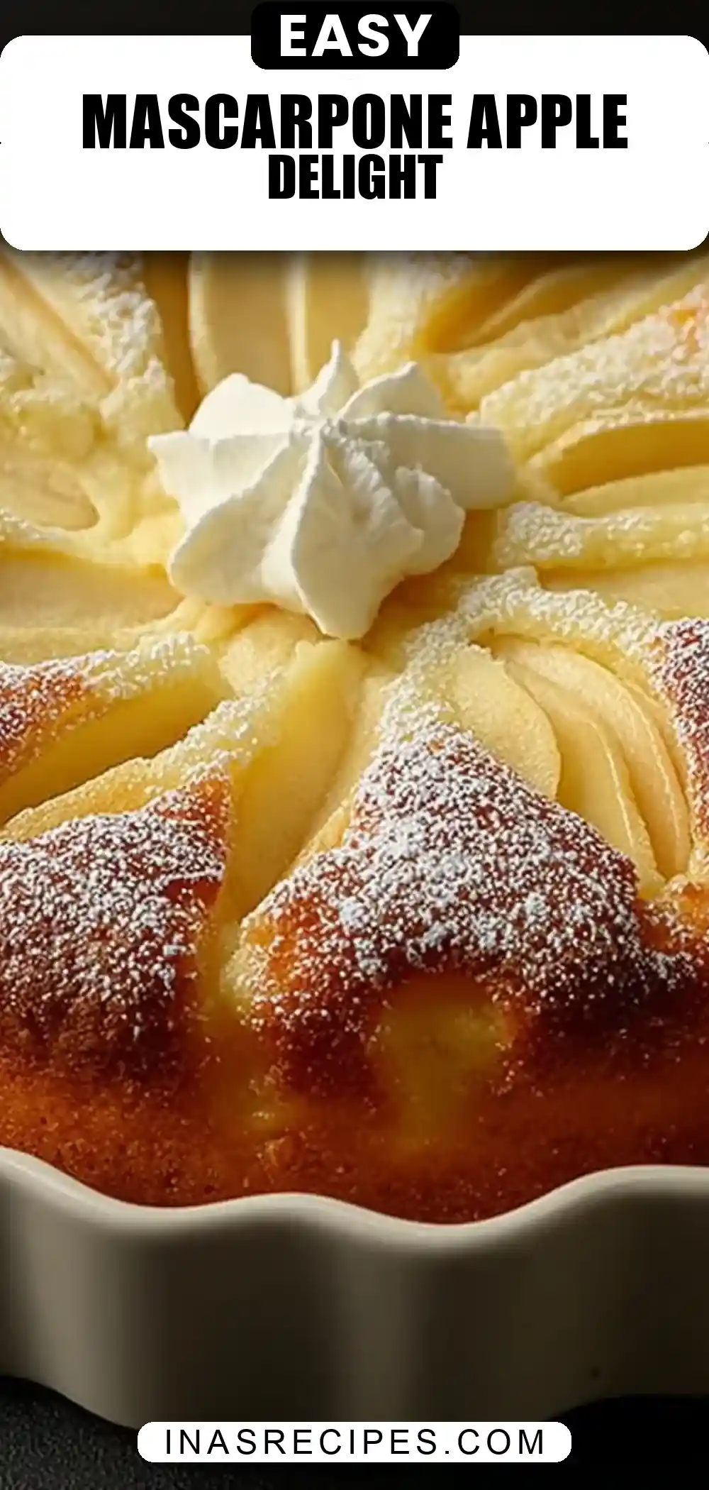 fondant aux pommes mascarpone