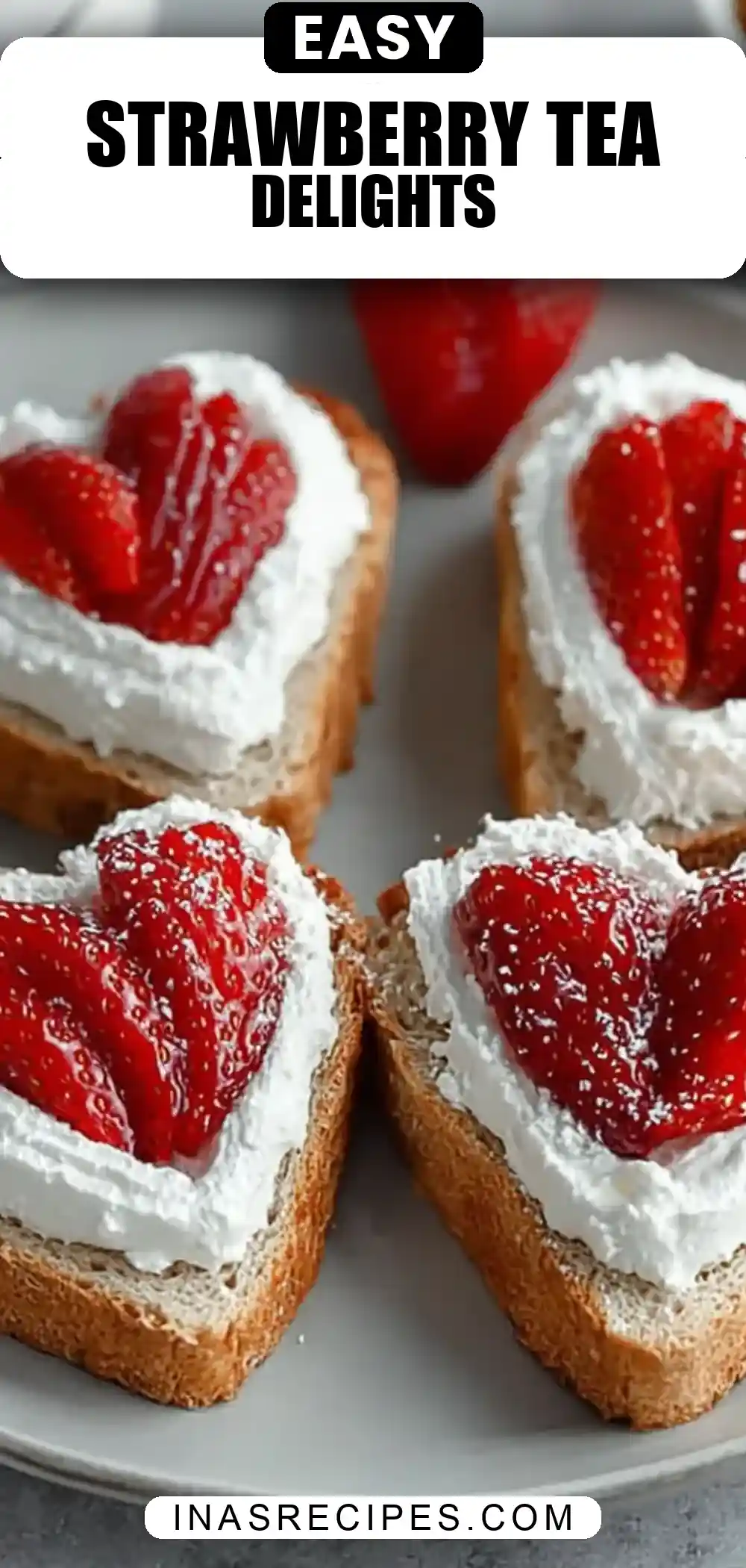 Easy Strawberry Tea Sandwiches