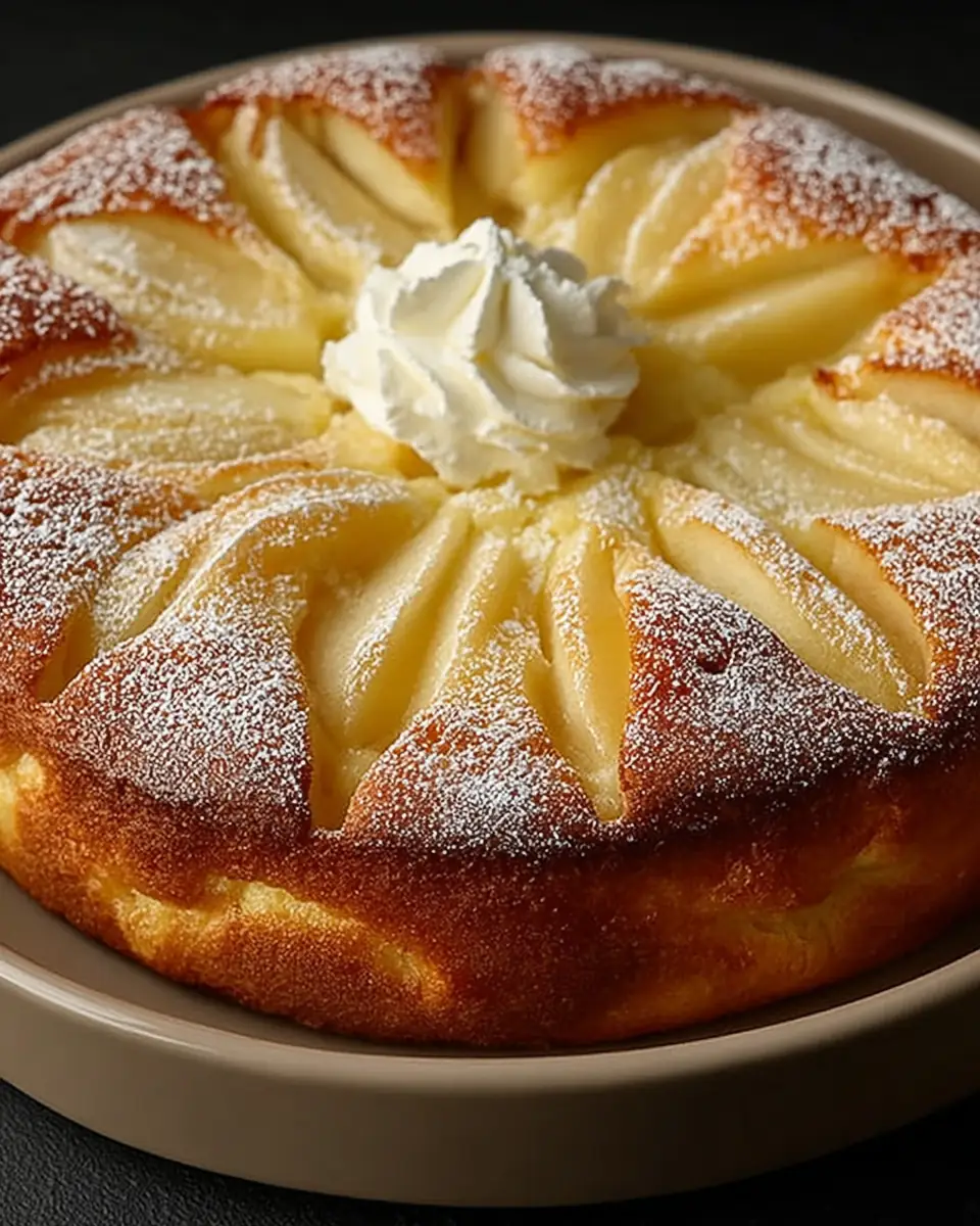 A delicious plate of fondant aux pommes mascarpone