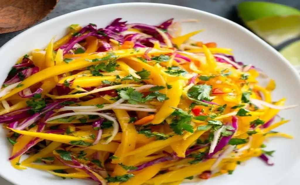 Delicious Mango Slaw Recipe – Easy Vegetarian Dinner 5 image 1200x800 1776429341730 e1776429434641