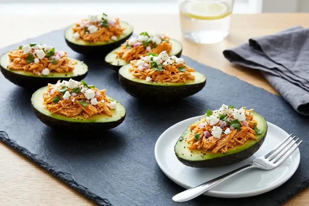 Buffalo Chicken Stuffed Avocados: The Ultimate 15-Minute Keto Power Lunch 10 image 1200x800 1776886817281