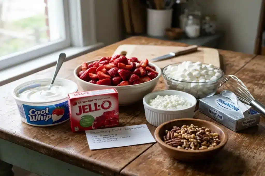 Recipe for Strawberry Fluff Salad • Quick Creamy Dessert 7 image 1200x800 1780749658829