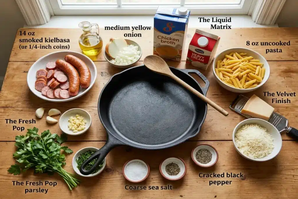 Creamy Smoked Sausage and Pasta Skillet 9 image 1200x800 1782090534948