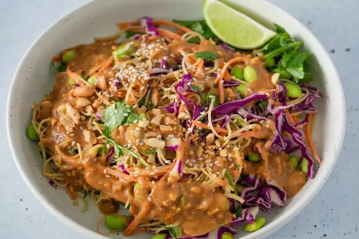Cold Sesame Peanut Noodle Salad 8