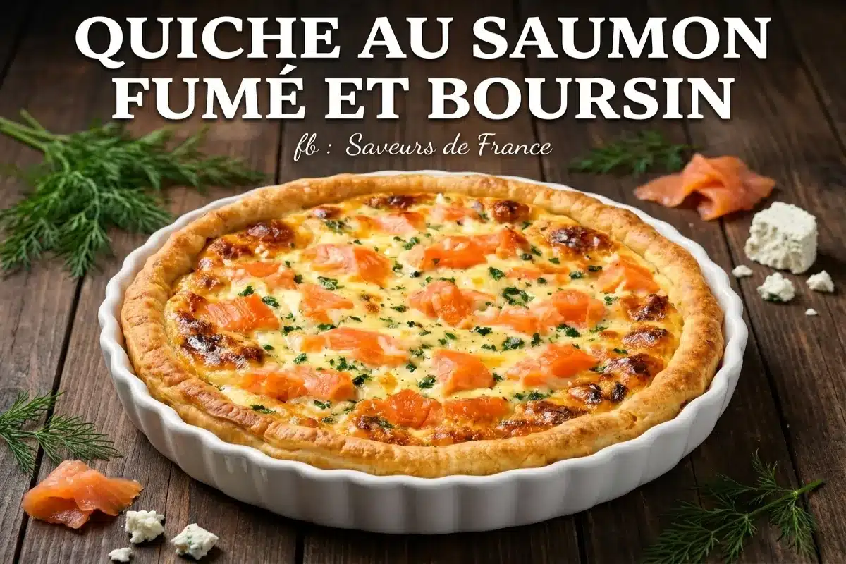 Quiche au saumon fumé et Boursin ail et fines herbes 8