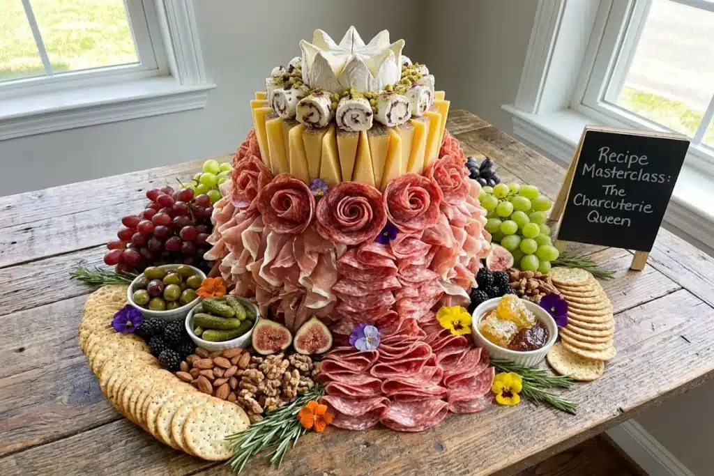 The Charcuterie Queen: Gourmet Meat & Cheese Ballgown 11 image 1200x800 1788651728042