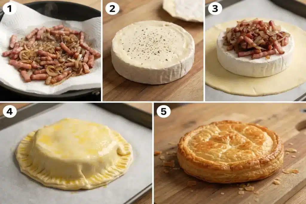 Feuilleté au Camembert et Lardons, Cœur Coulant au Four image 1200x800 1790011444420