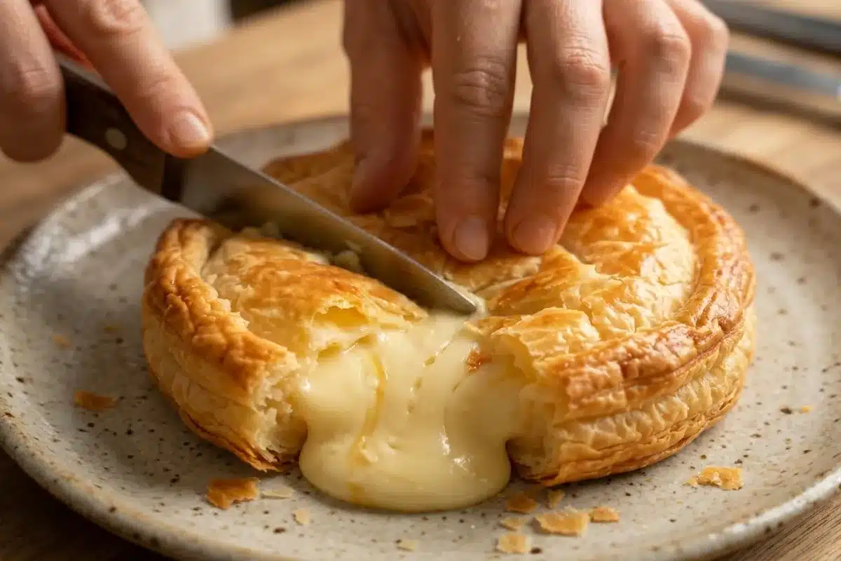 Feuilleté au Camembert et Lardons, Cœur Coulant au Four