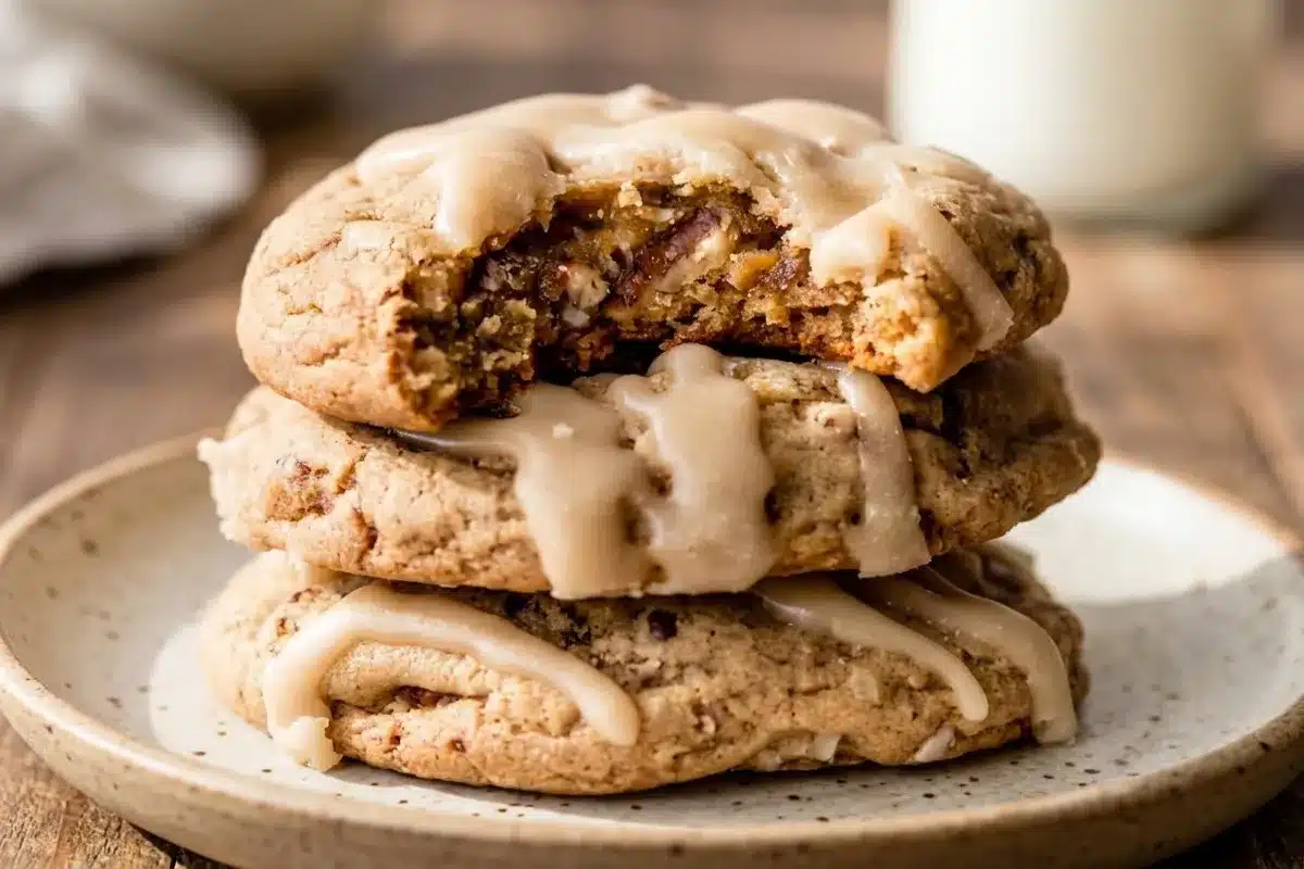 Maple Brown Sugar Cookies with Maple Icing