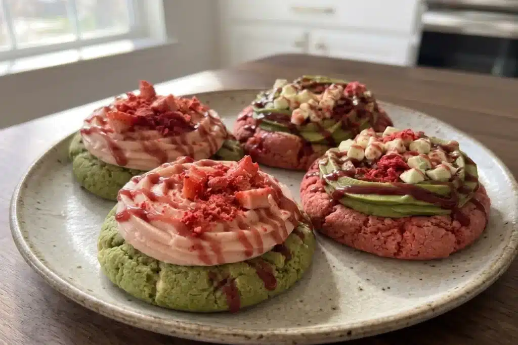 Matcha & Raspberry Dream Cookies image 1200x800 1790515599696