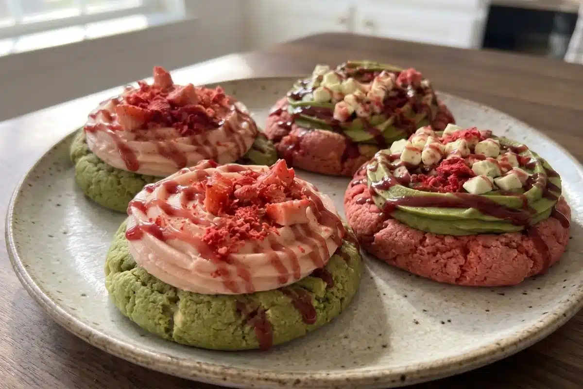 Matcha & Raspberry Dream Cookies