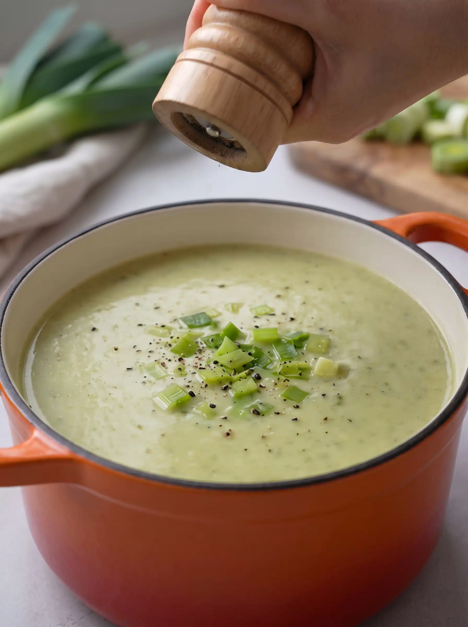 Velouté Poireaux Courgettes au Boursin : Recette Crémeuse 1 remove any photo and writre 2K 20260917063107