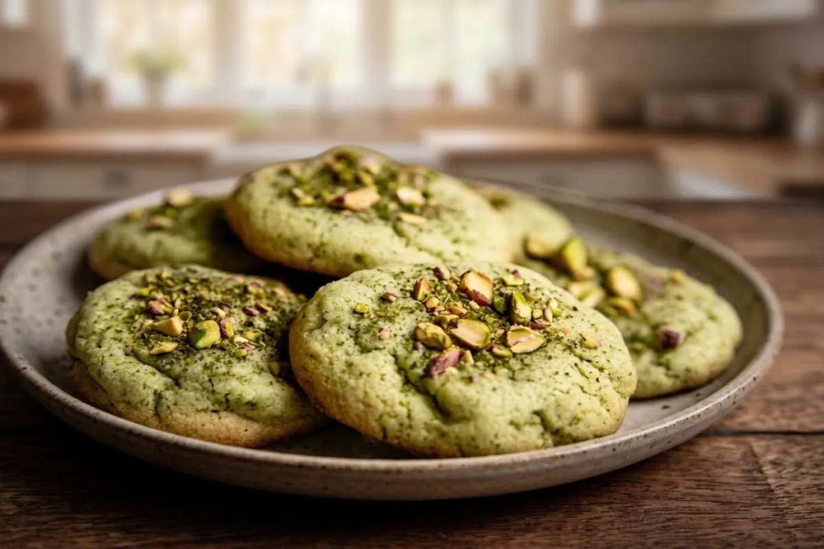 Pistachio Pudding Cookies