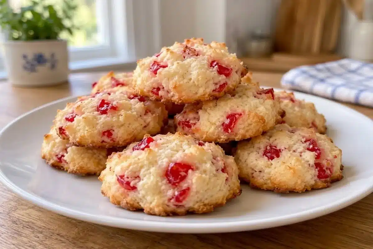 Cherry Coconut Butter Cookies