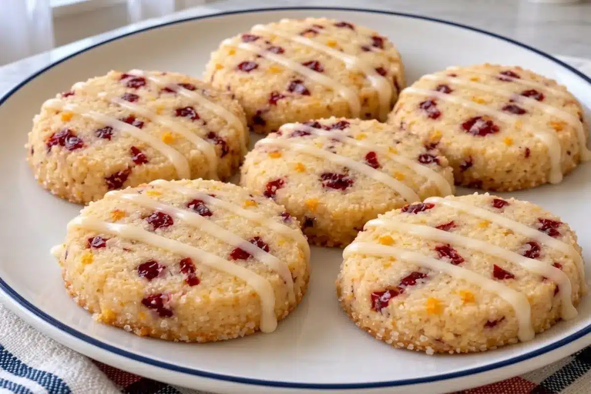 Cranberry Orange Icebox Cookies