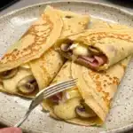 Crêpes fondantes au Brie, champignons & jambon image 1200x800 1791926138145